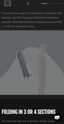 Neo concertina Hike and Fly waterproof
