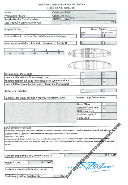 Ozone Geo 6, MS, 2020, (75-95kg), 150h - Görsel 2