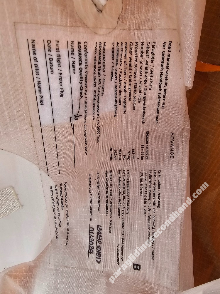 Advance Epsilon DLS, 22, 2024, (55-77kg), 150h - Imagine 4