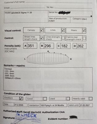 Advance sigma 11, 26, 2021, (92-114kg), 250h