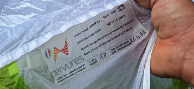 Nervures Swoop XP, 19, 2021, (0-120kg), 15h