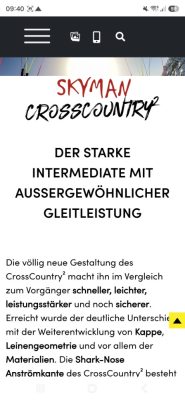 Skyman CrossCountry 2, 25, 2022, (70-95kg), 40h