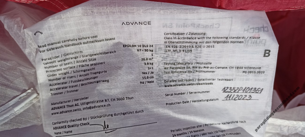 Advance Epsilon DLS, 24, 2023, (65-85kg), 95h - 图片 6