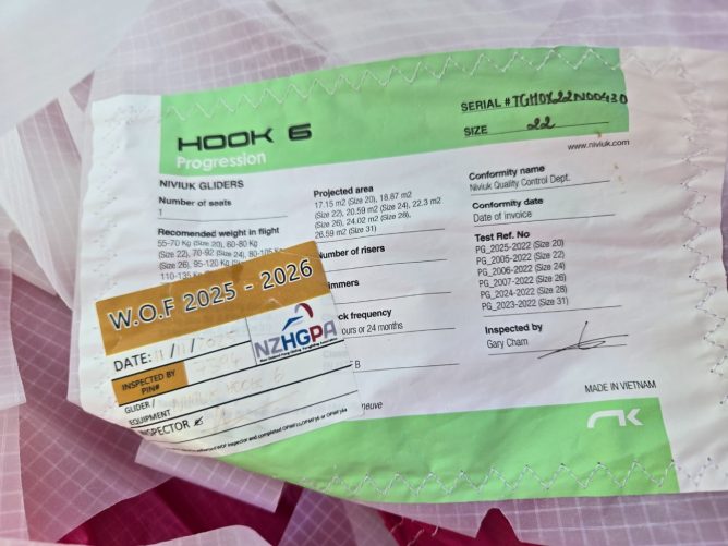 Niviuk Hook 6, 22, 2024, (60-80kg), 120h