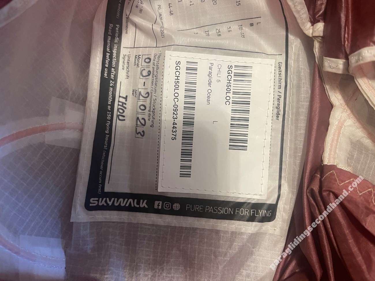 Skywalk Chili 5, L, 2023, (105-135kg), 170h - Imagine 5