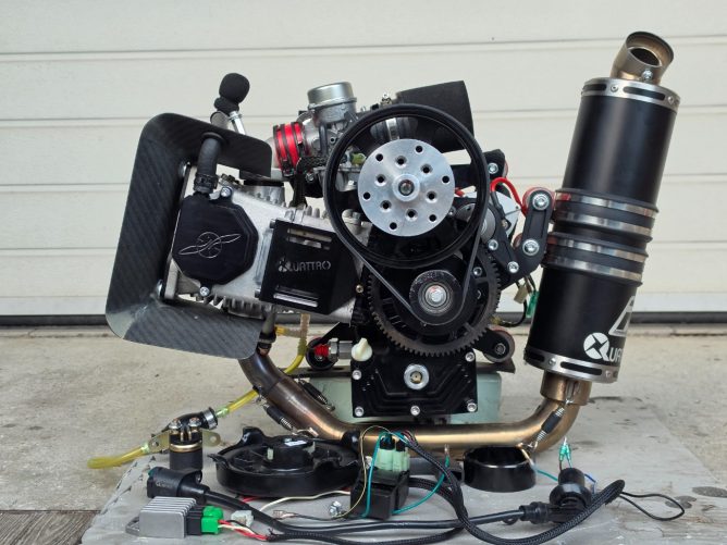 EOS Quattro dual start four stroke engine with 20 hours