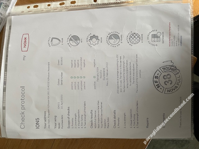 Nova Ion 5 S, S, 2022, (80-100kg), 20h
