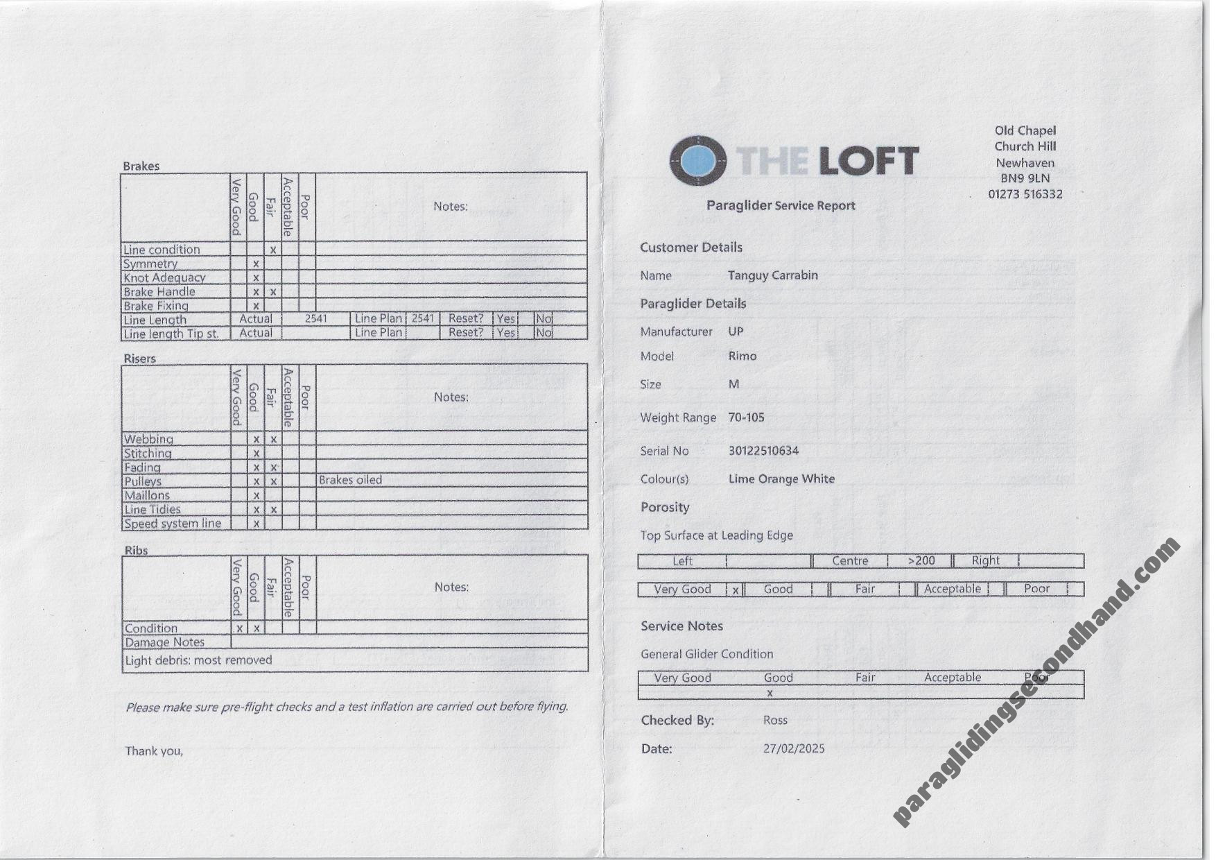 UP RIMO, M, 2023, (80-120kg), 22h