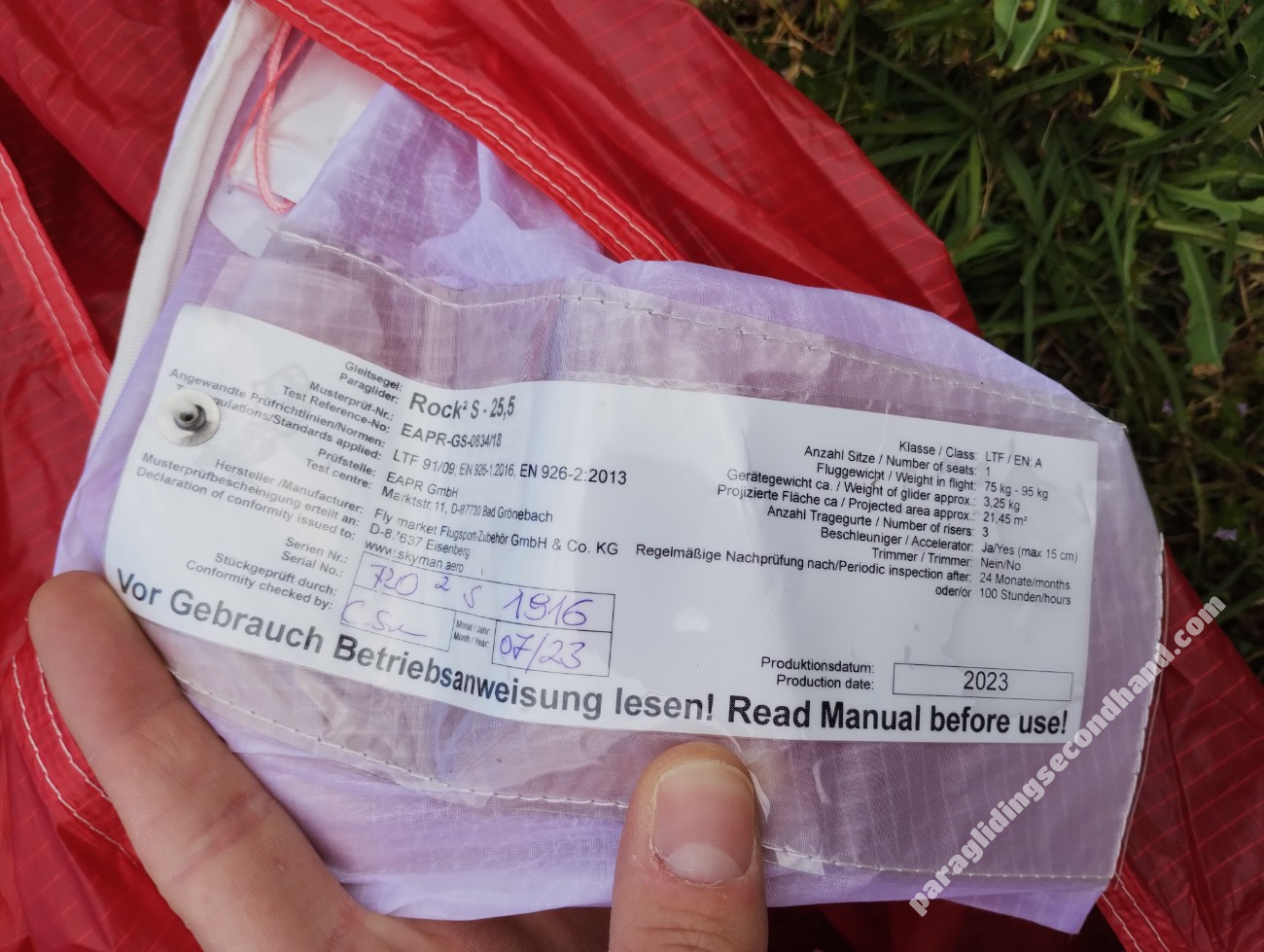 Skyman The Rock 2, S, 2023, (75-95kg), 10h