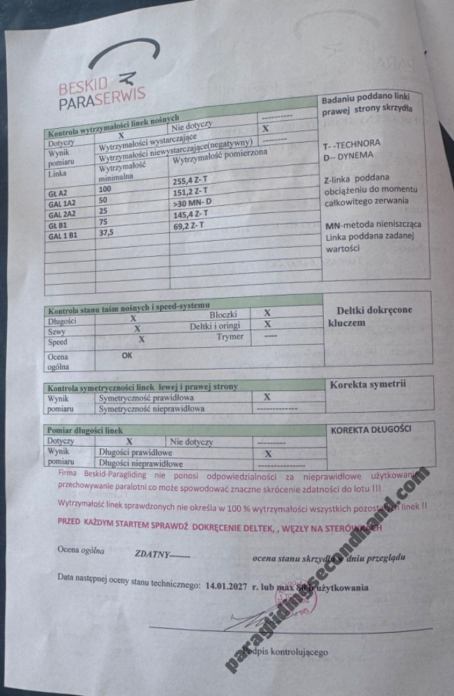 Skywalk Mint, 75, 2023, (55-75kg), 70h