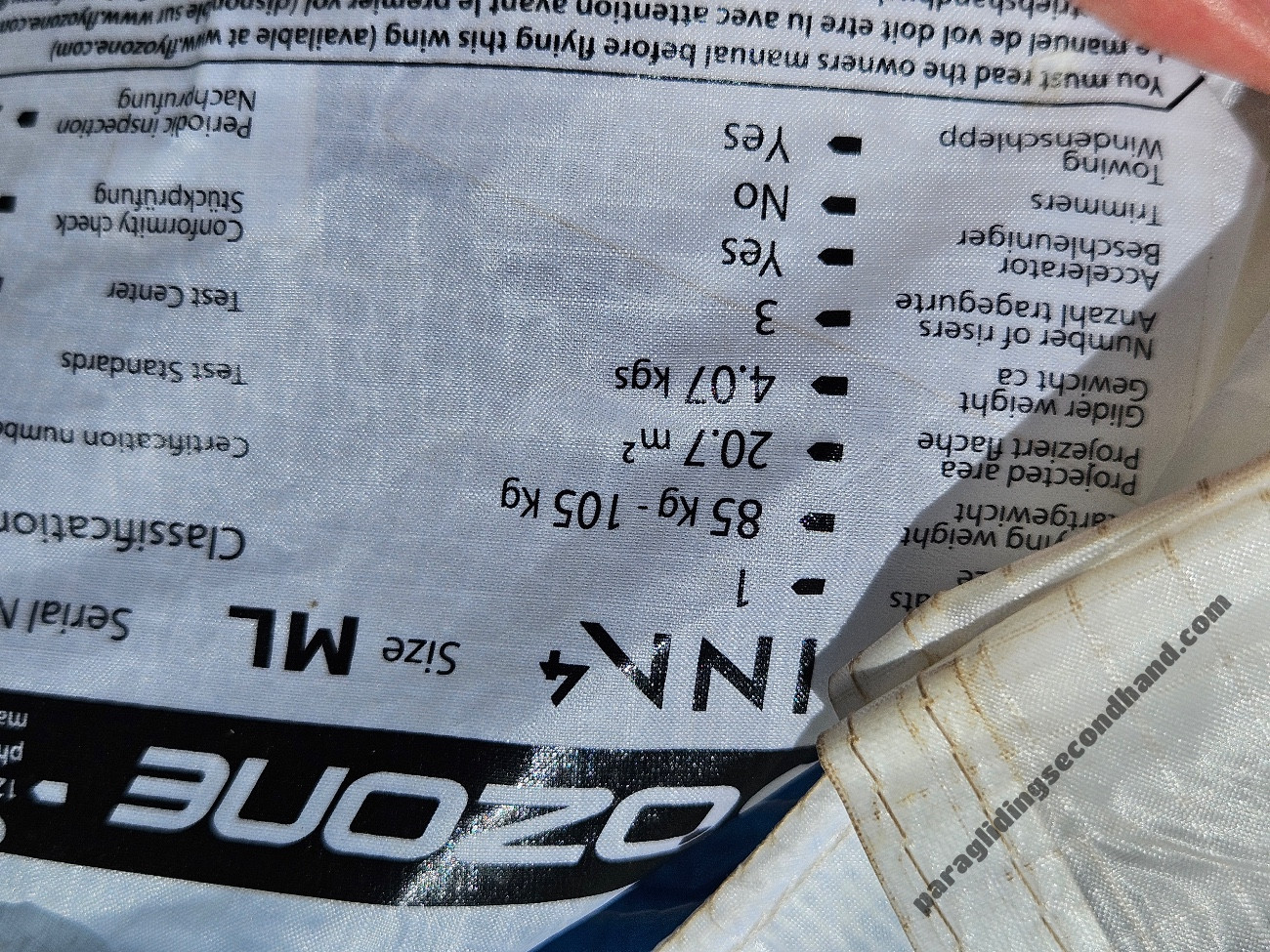 Ozone Alpina 4, ML, 2020, (85-105kg), 120h