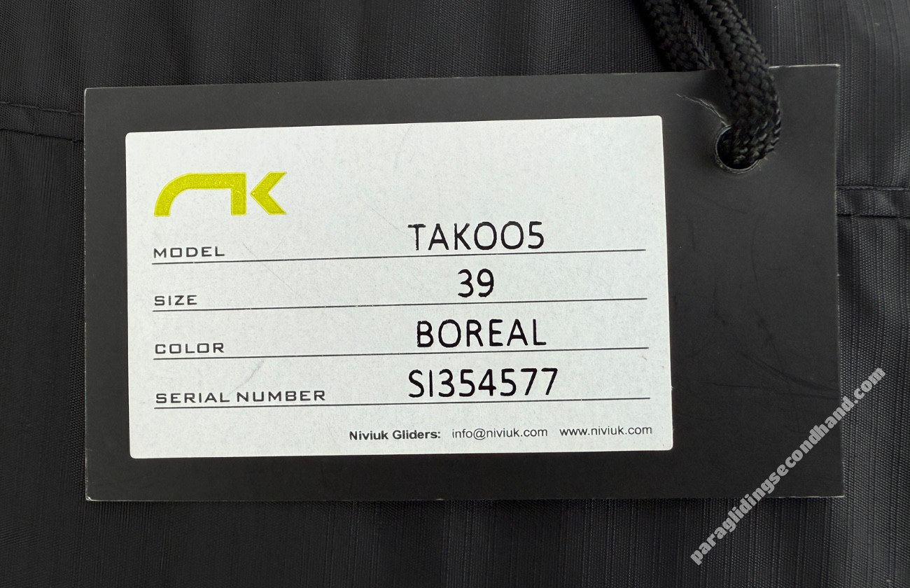Niviuk Takoo 5, 39, 2024, (110-190kg), 3h