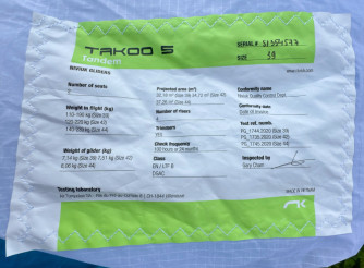 Niviuk Takoo 5, 39, 2024, (110-190kg), 3h