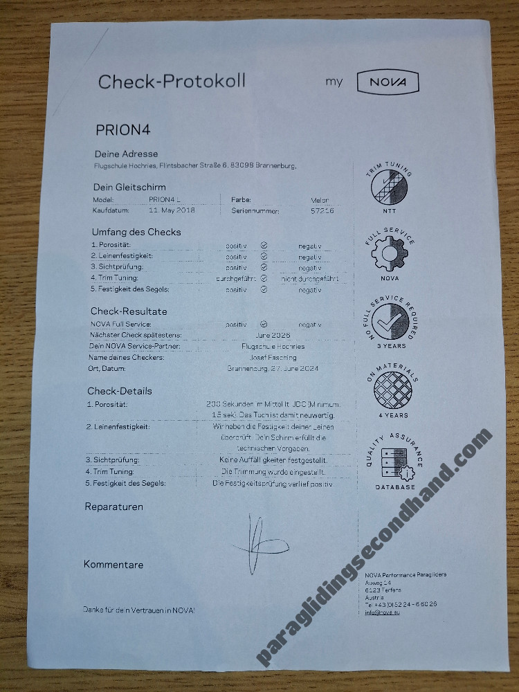Nova Prion, L, 2018, (100-130kg), 30h