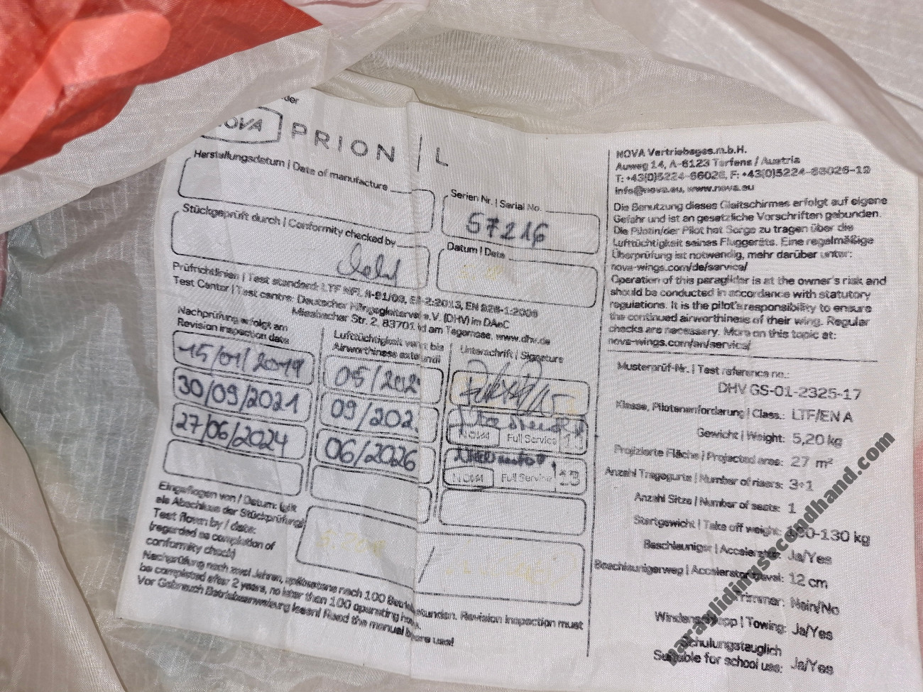 Nova Prion, L, 2018, (100-130kg), 30h