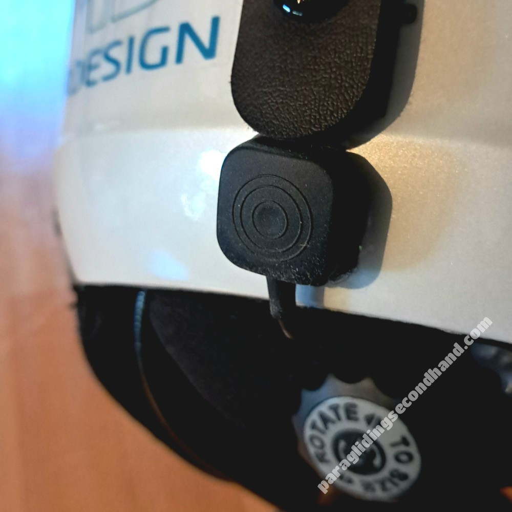 Charly Vitesse white-pearl M/L with visor + comms