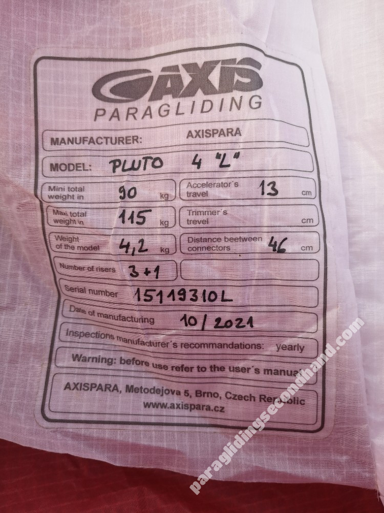Axis Pluto 4, L, 2021, (90-115kg), 40h