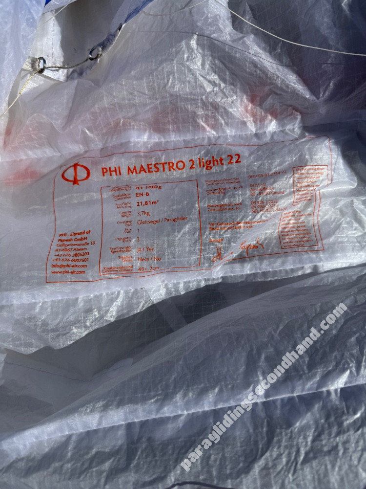 Phi Maestro 2 Light, 22, 2023, (83-103kg), 50h