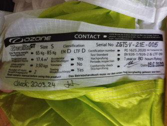 Ozone Ozone Zeolite GT S, S, 2020, (65-85kg), 30h