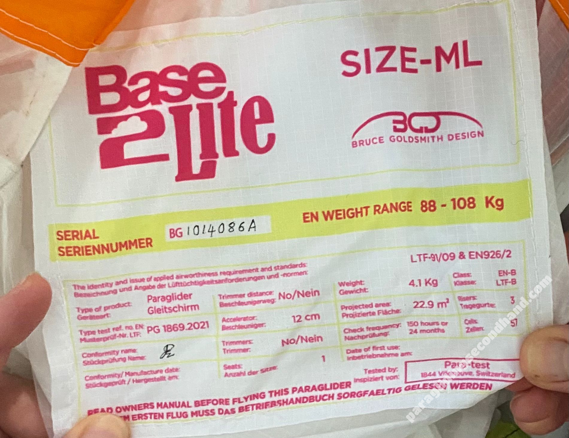 BGD Base 2 light, ML, 2024, (88-108kg), 44h