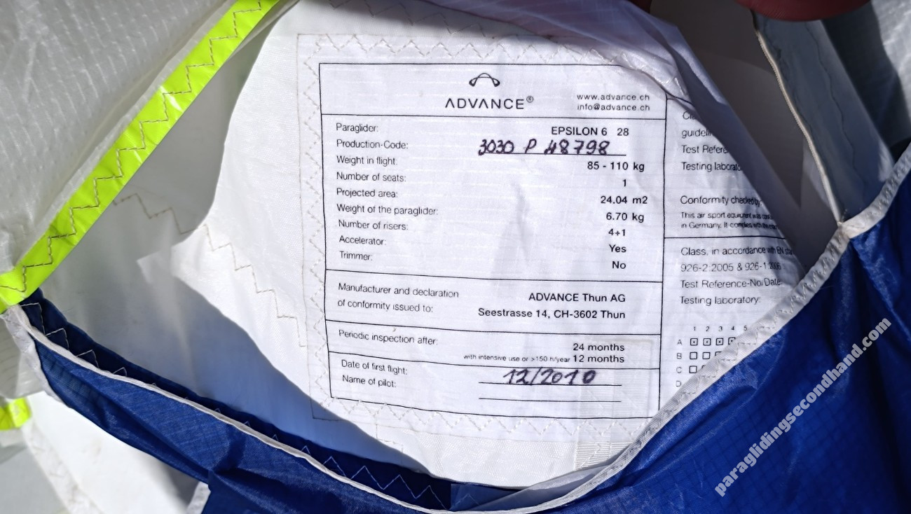 Advance Epsilon 6, 28, 2011, (85-110kg), 60h