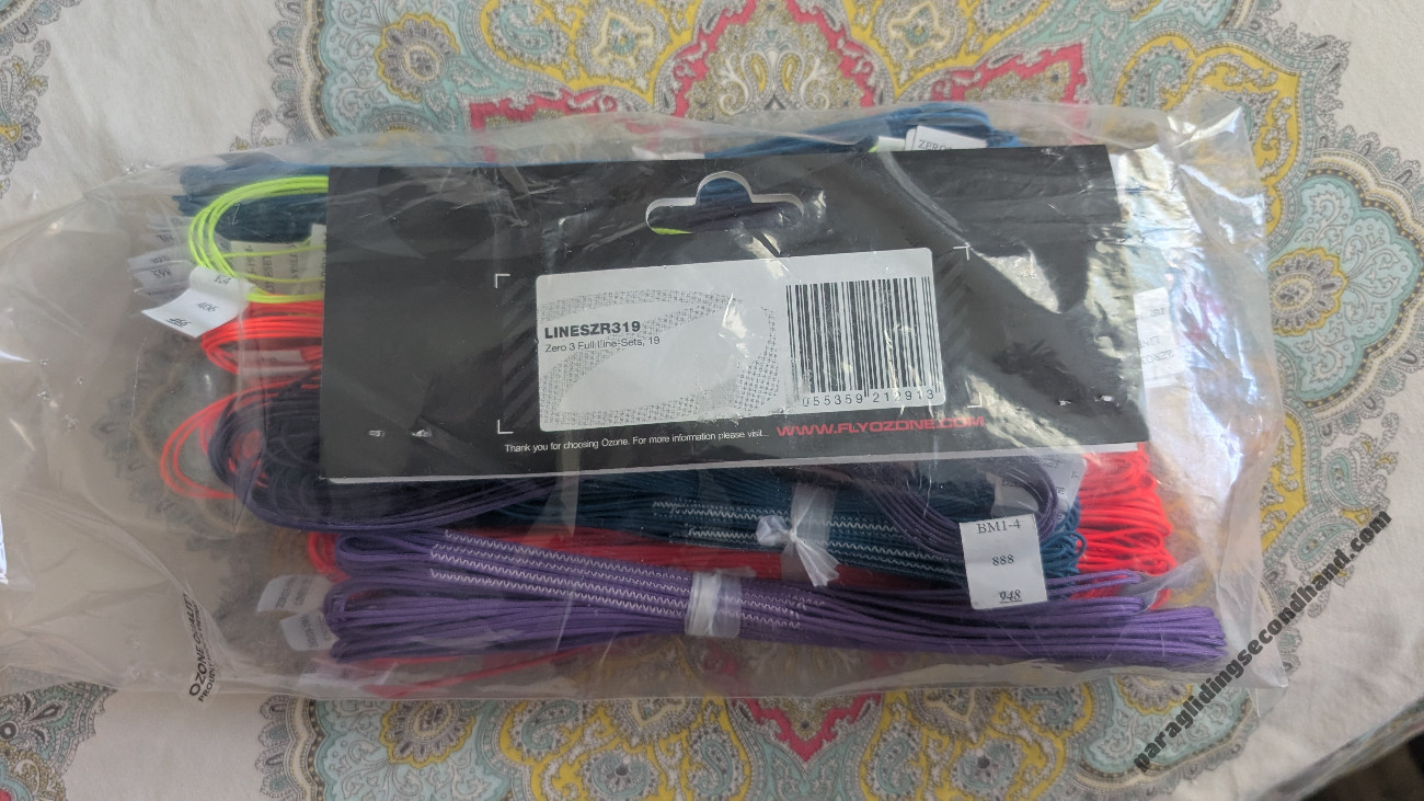 Ozone Zero3, 19, 2021, (95-110kg), 10h