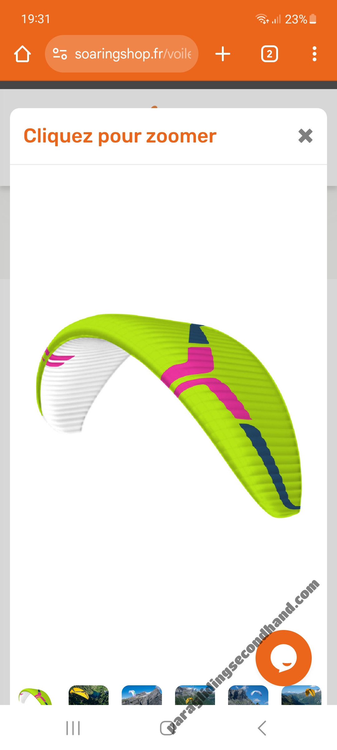 Ozone Swift 6, L, 2023, (95-115kg), 50h