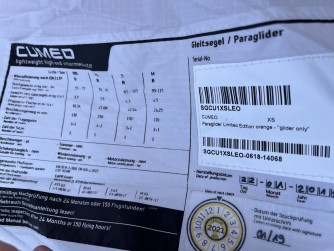 Skywalk Cumeo, XS, 2019, (70-95kg), 60h