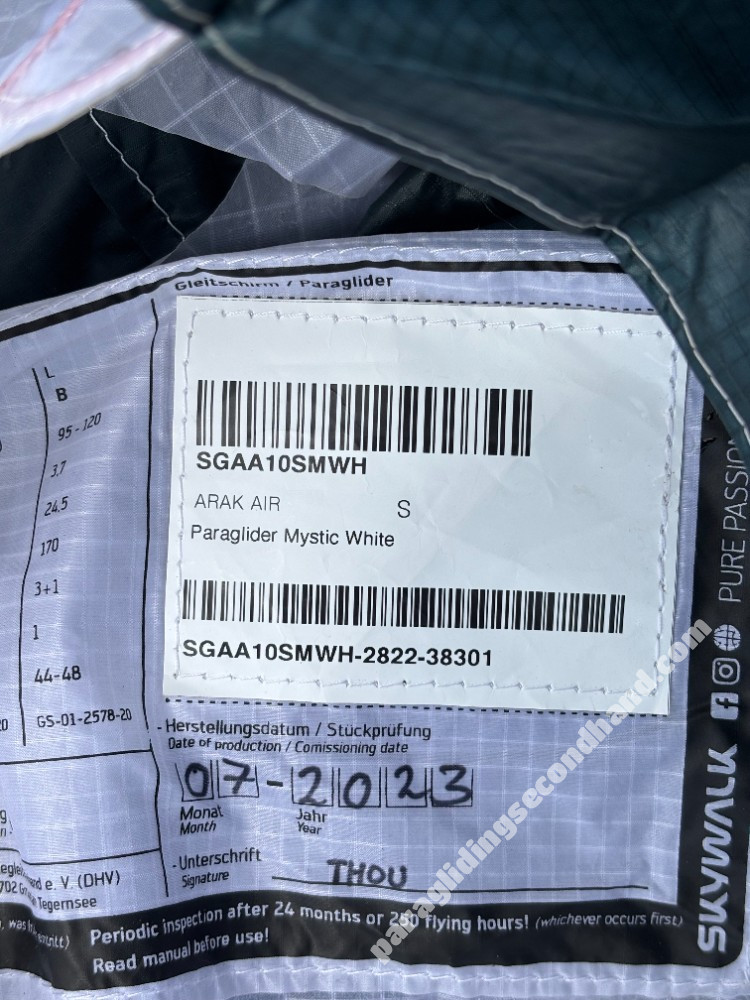 Skywalk Arak Air, S, 2023, (80-95kg), 100h