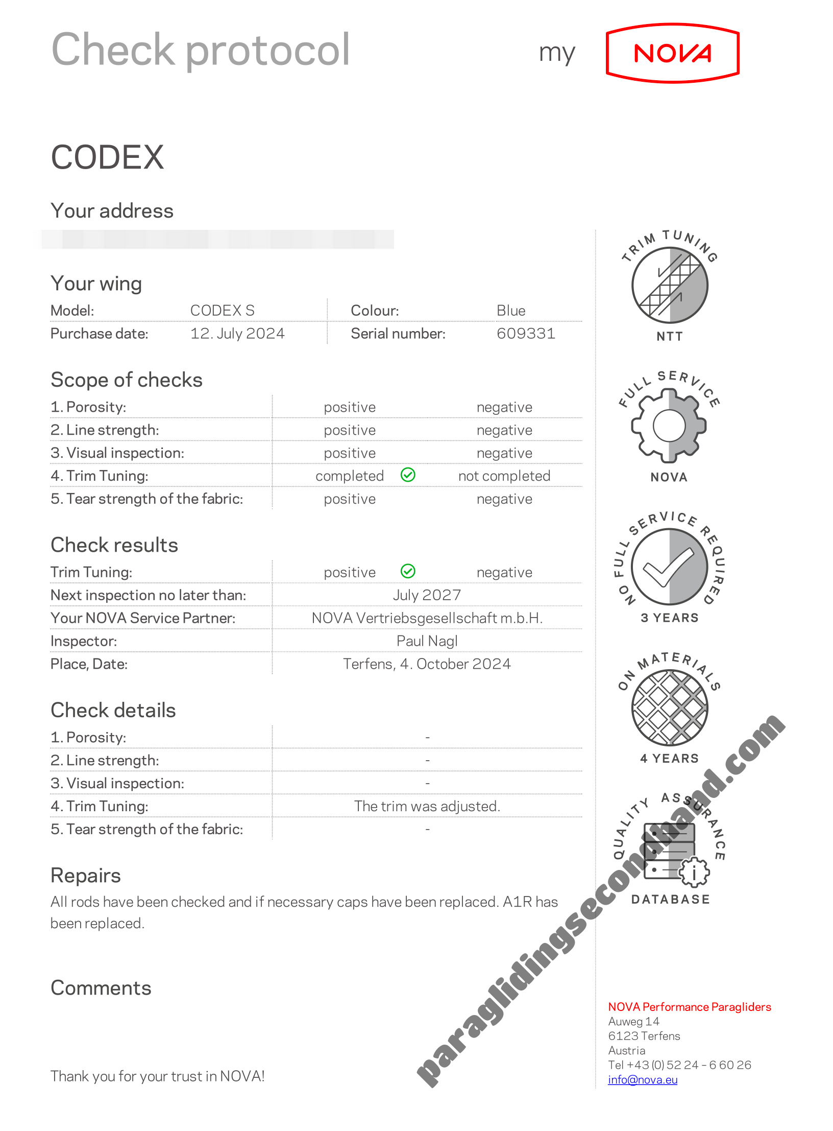 Nova Codex, S, 2023, (80-105kg), 70h