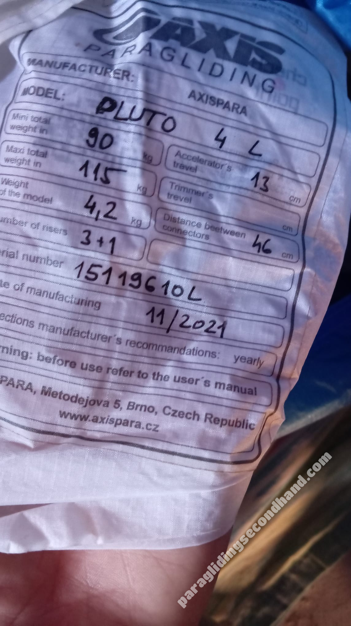 Axis Pluto 4, L, 2021, (90-115kg), 50h