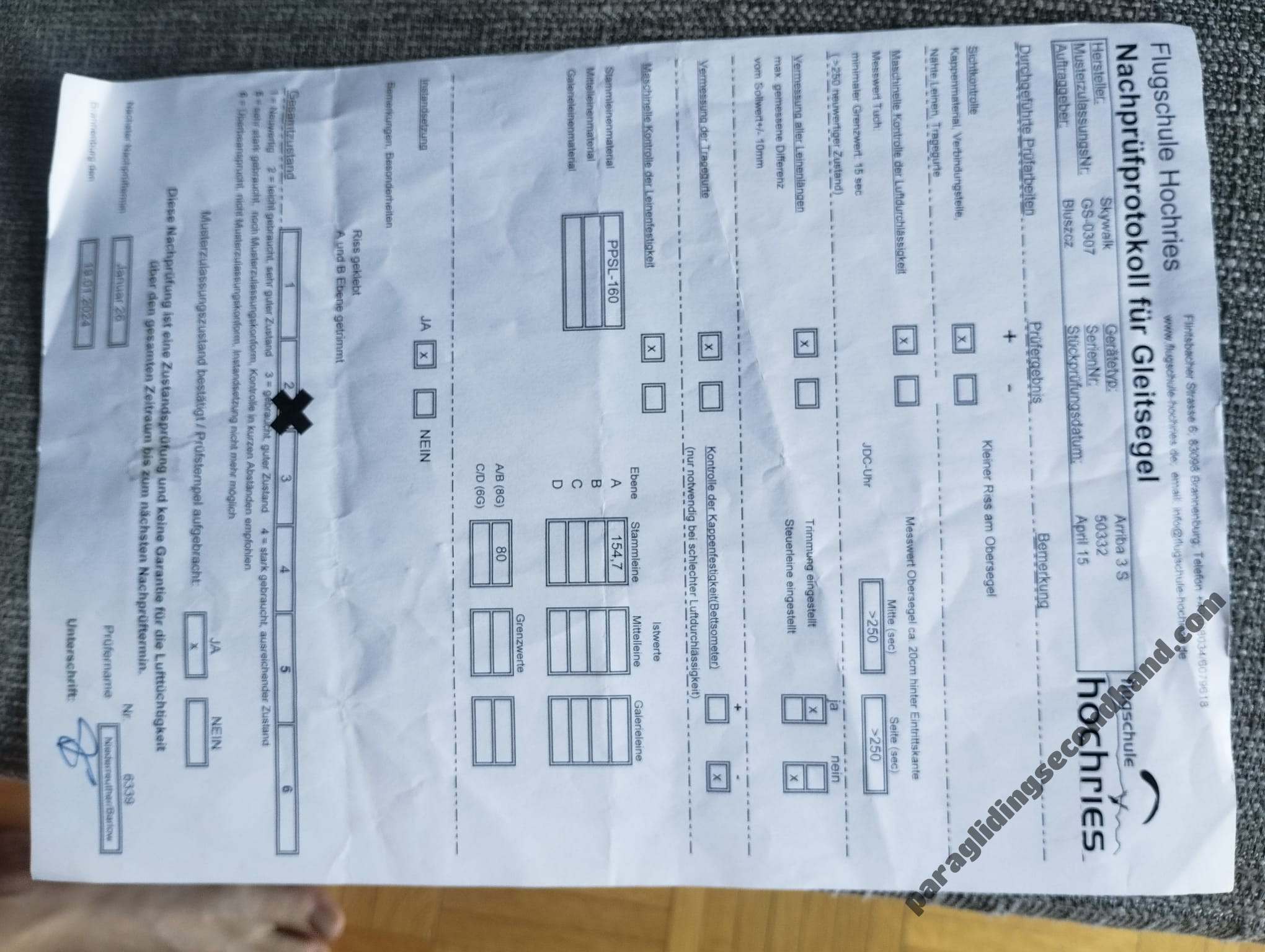 Skywalk Arriba 3, S, 2015, (70-100kg), 75h