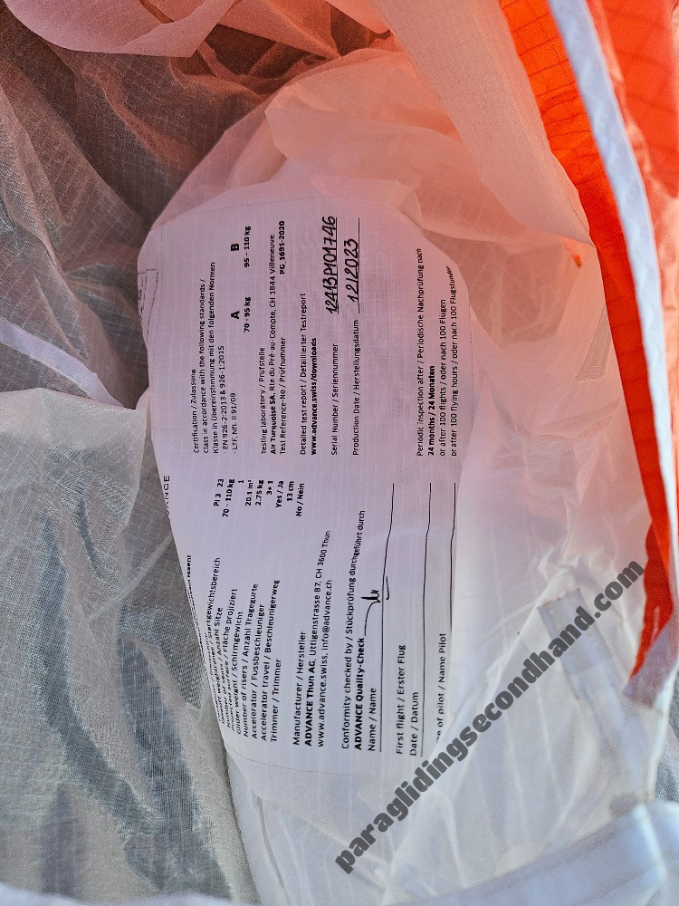 Advance pi3, 23, 2023, (70-110kg), 30h