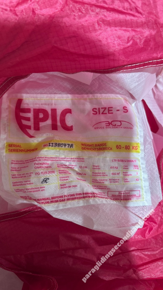 BGD Epic Freestyle, S, 2024, (60-80kg), 0h