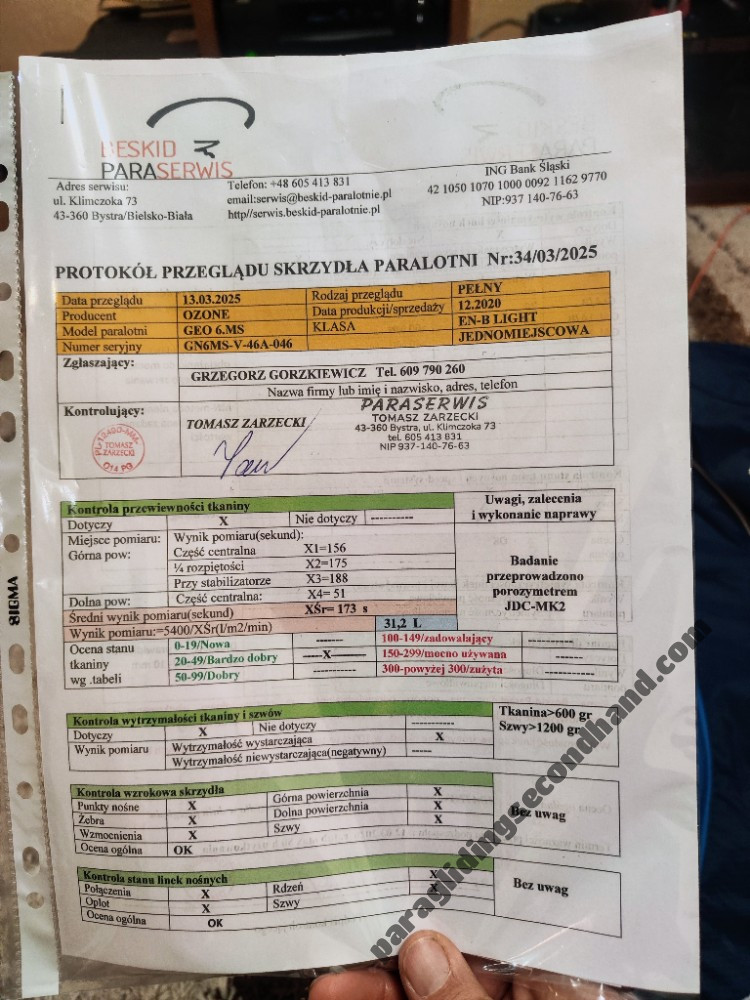 Ozone Geo 6, MS, 2020, (75-95kg), 140h
