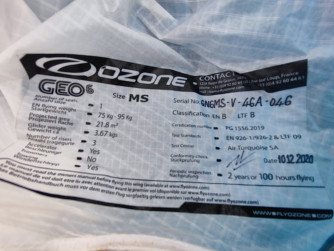 Ozone Geo 6, MS, 2020, (75-95kg), 140h