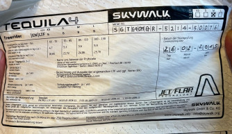 Skywalk tequila 4, m, 2015, (85-110kg), 60h