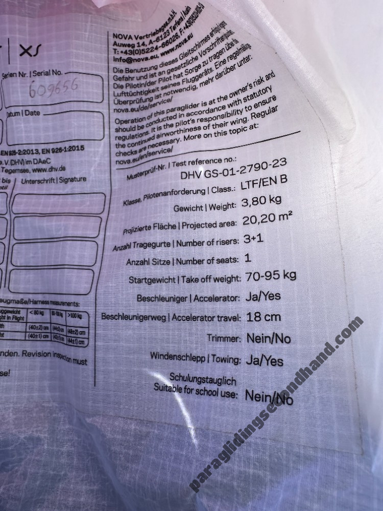 Nova Ion 7 Light, XS, 2024, (70-95kg), 59h