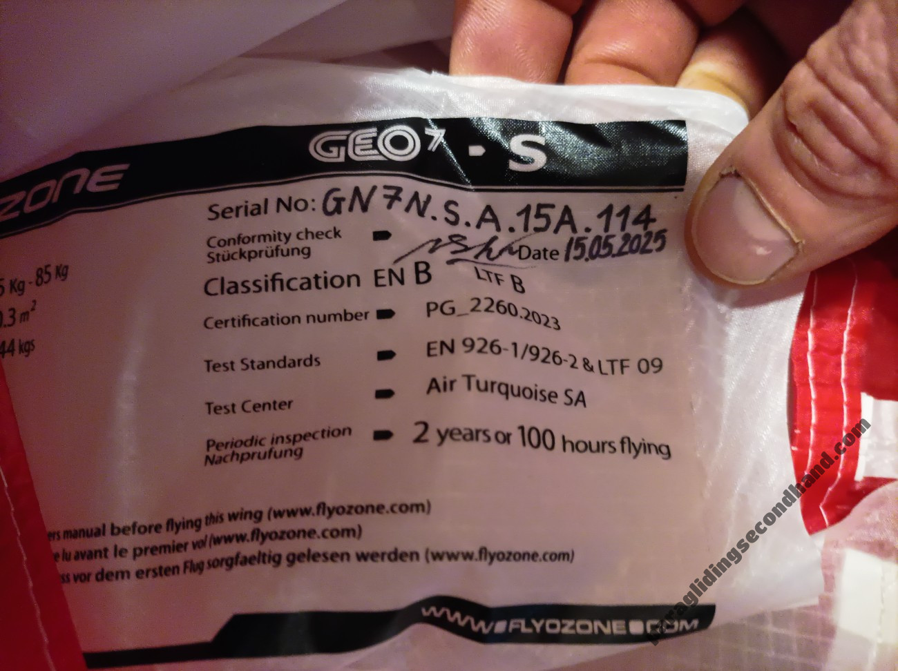 Ozone Geo7, S, 2025, (65-85kg), 1h