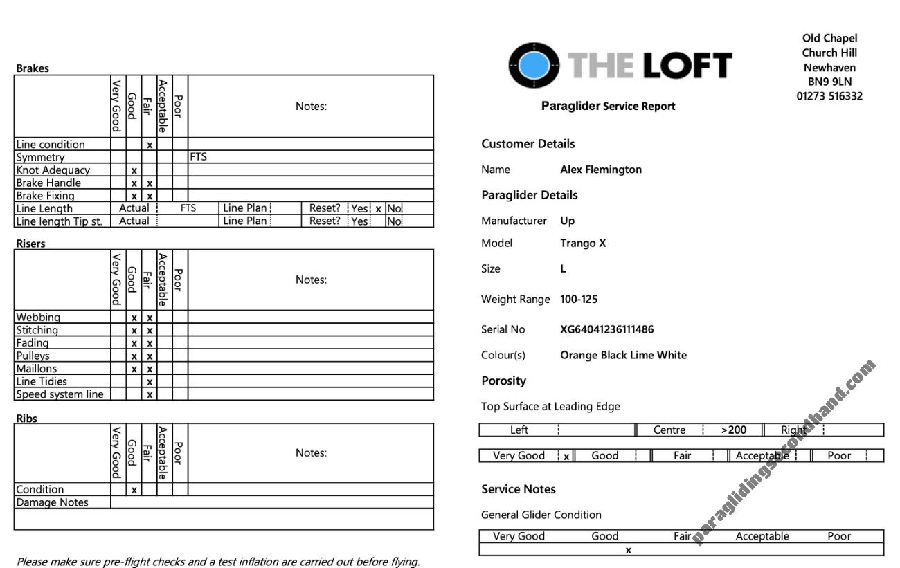 UP Trango X (Latest 2.5 liner), L, 2023, (100-125kg), 40h