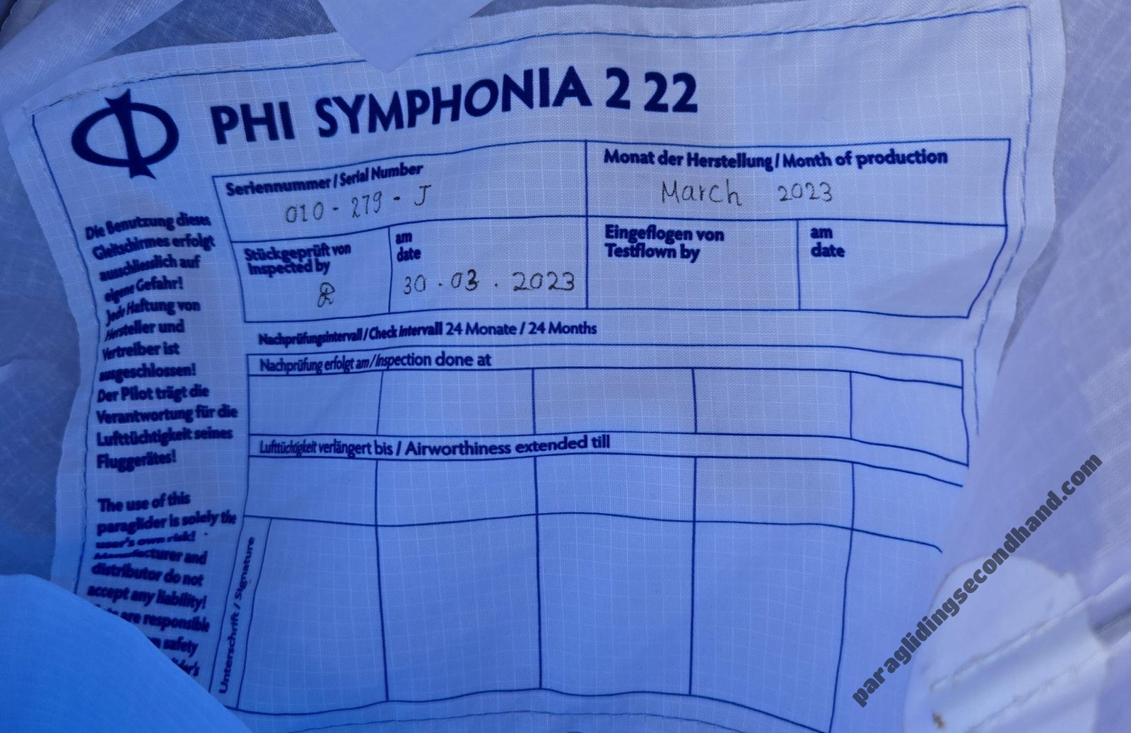 Phi SYMPHONIA 2, 22, 2023, (75-95kg), 30h