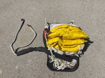 2 X Reserve Parachutes and one Neo Tube Container. California USA.