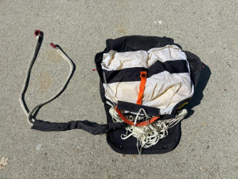 2 X Reserve Parachutes and one Neo Tube Container. California USA.