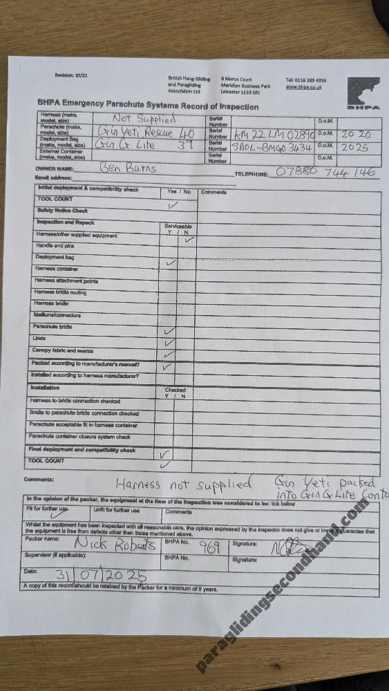 Gin Yeti Rescue 40 - 5 years old