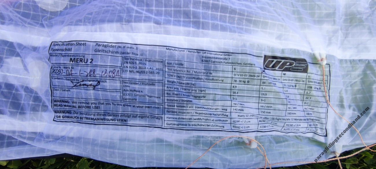 UP Meru 2, SM, 2024, (88-101kg), 0h