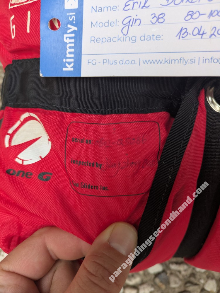 Gin ONE G 38 80-100kg / repacked this year