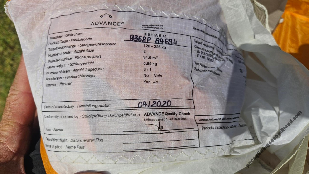 Advance Bibeta 6, 41, 2020, (120-225kg), 110h