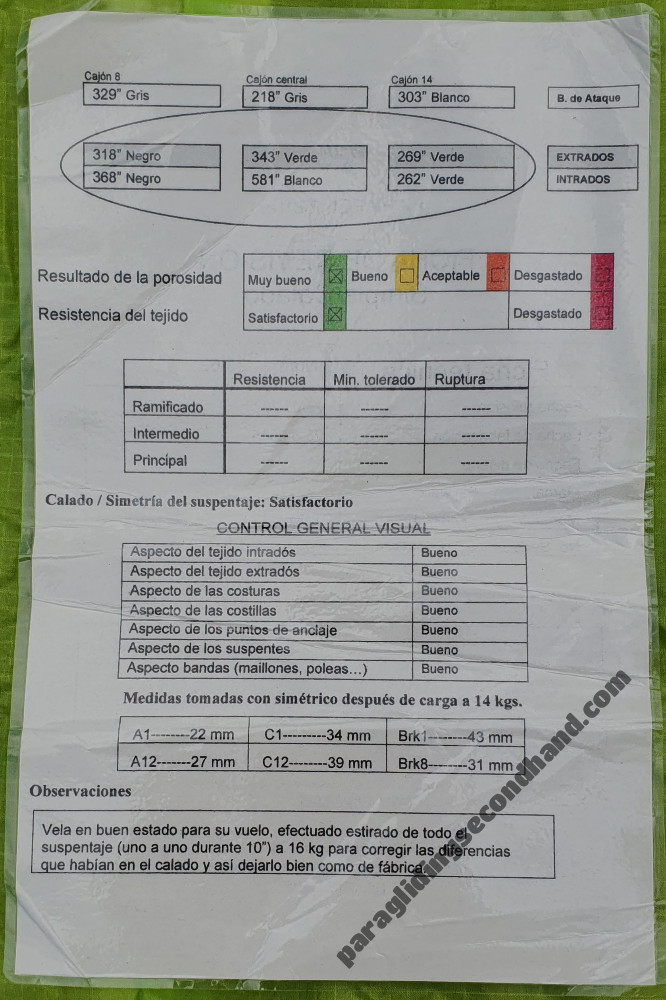 Skywalk Tequila 4, L, 2015, (100-130kg), 175h