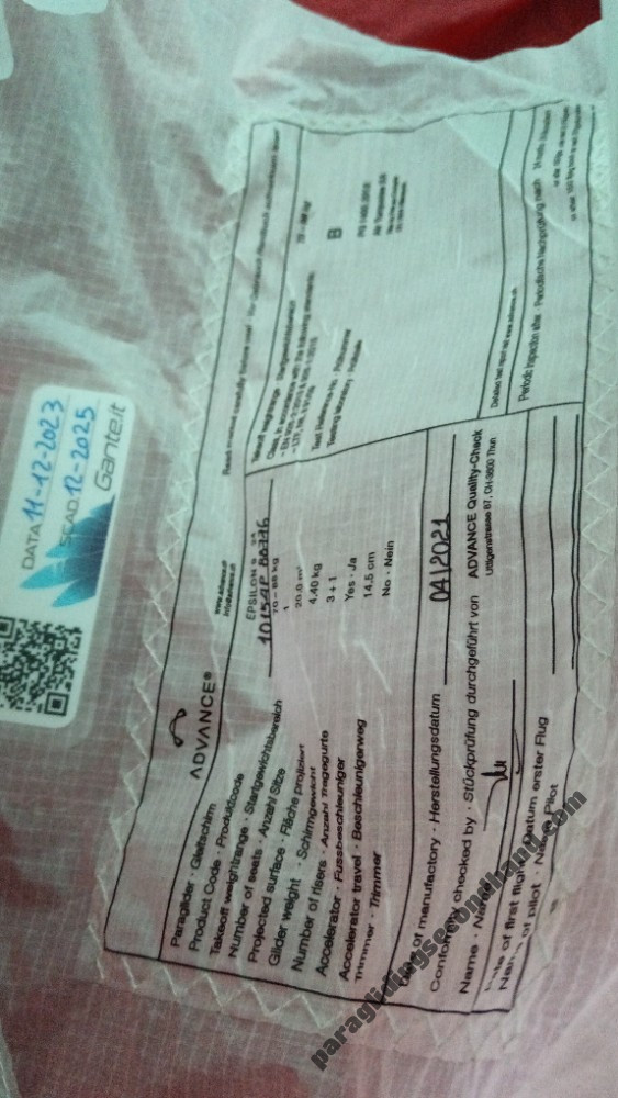 Advance Epsilon 9, 24, 2020, (70-88kg), 60h