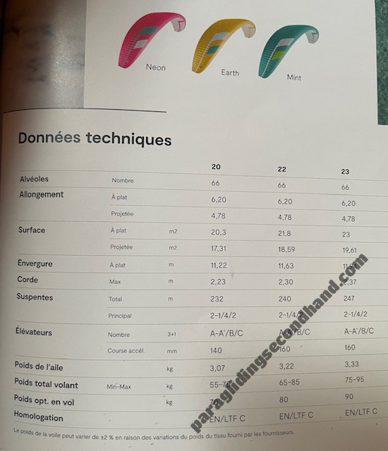 Niviuk ARTIK7P, 22, 2024, (65-85kg), 160h